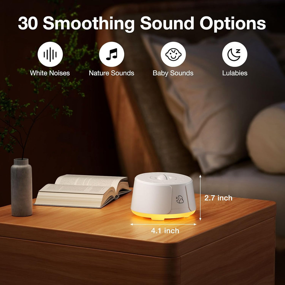 plastic white noise machines in White, alternate view 4