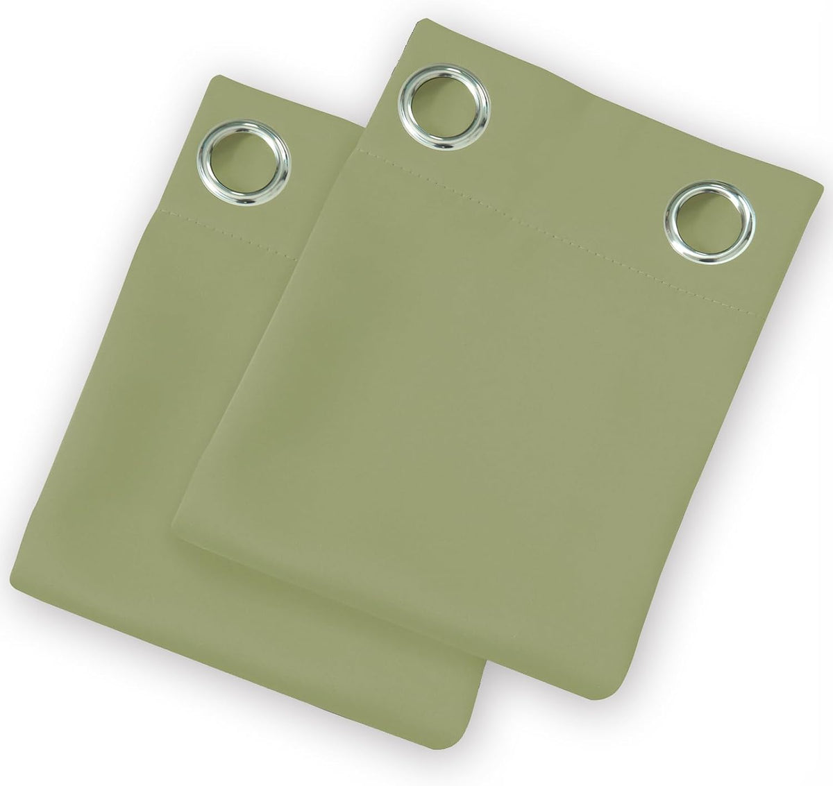 108"L x 52"W polyester curtains in Sage Green, alternate view 9