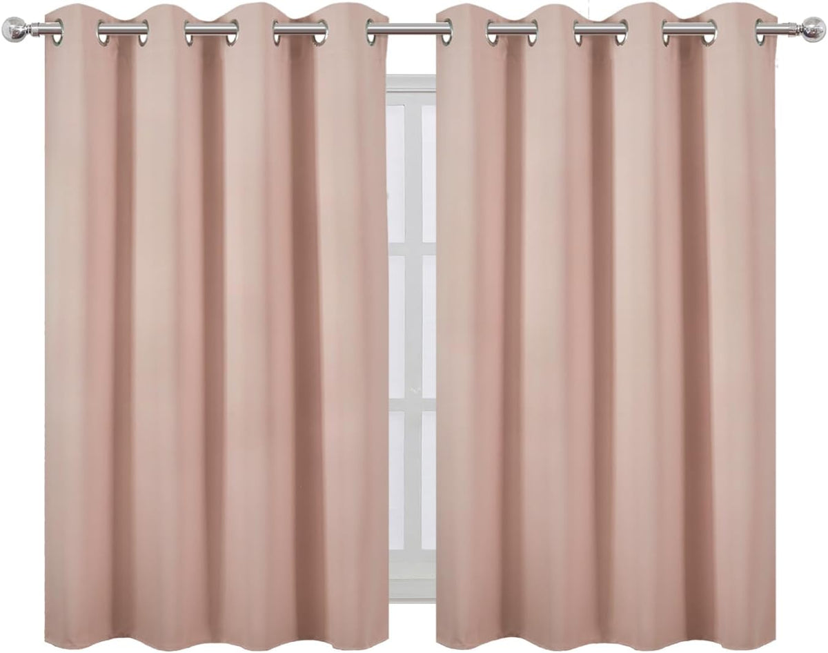 45"L x 52"W polyester curtains in Blush, alternate view 2
