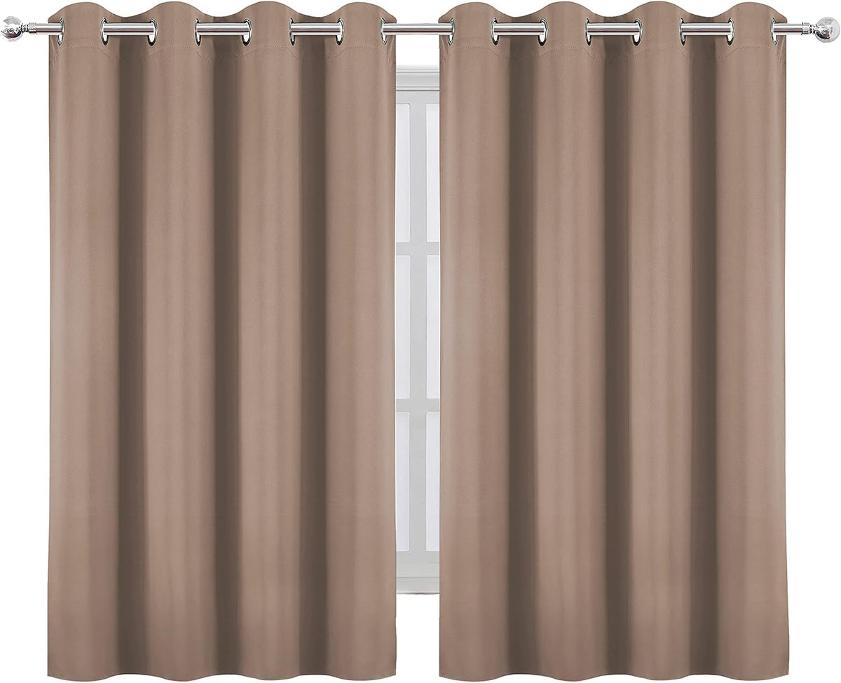 45"L x 52"W polyester curtains in Cappuccino, alternate view 2