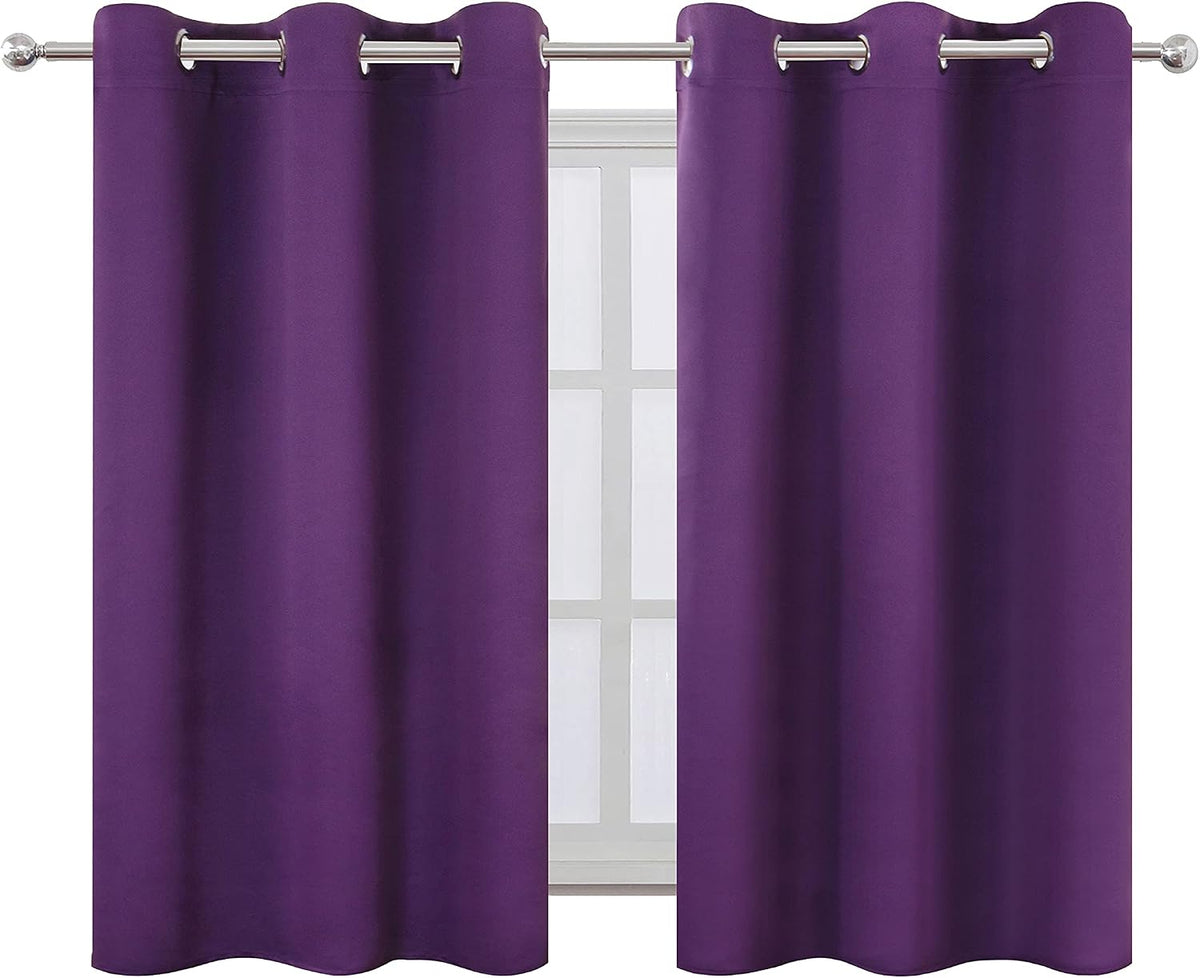 54"L x 38"W polyester curtains in Purple, alternate view 2