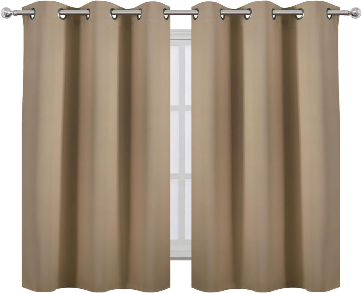 54"L x 42"W polyester curtains in Natural, alternate view 2