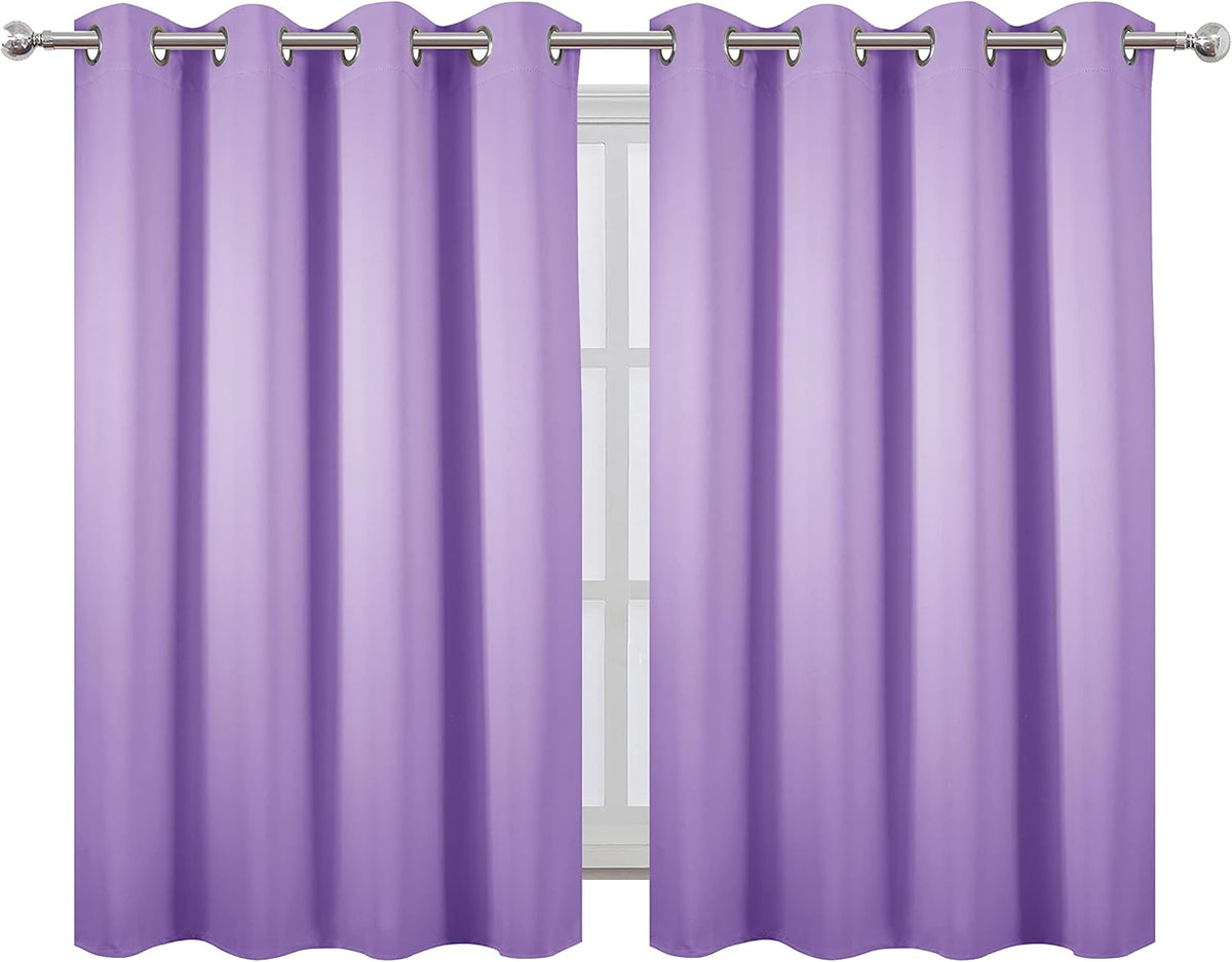 54"L x 52"W polyester curtains in Lavender, alternate view 2