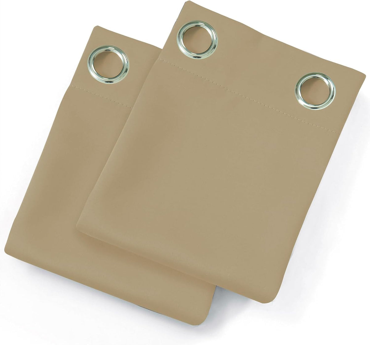 54"L x 66"W polyester curtains in Beige, alternate view 9