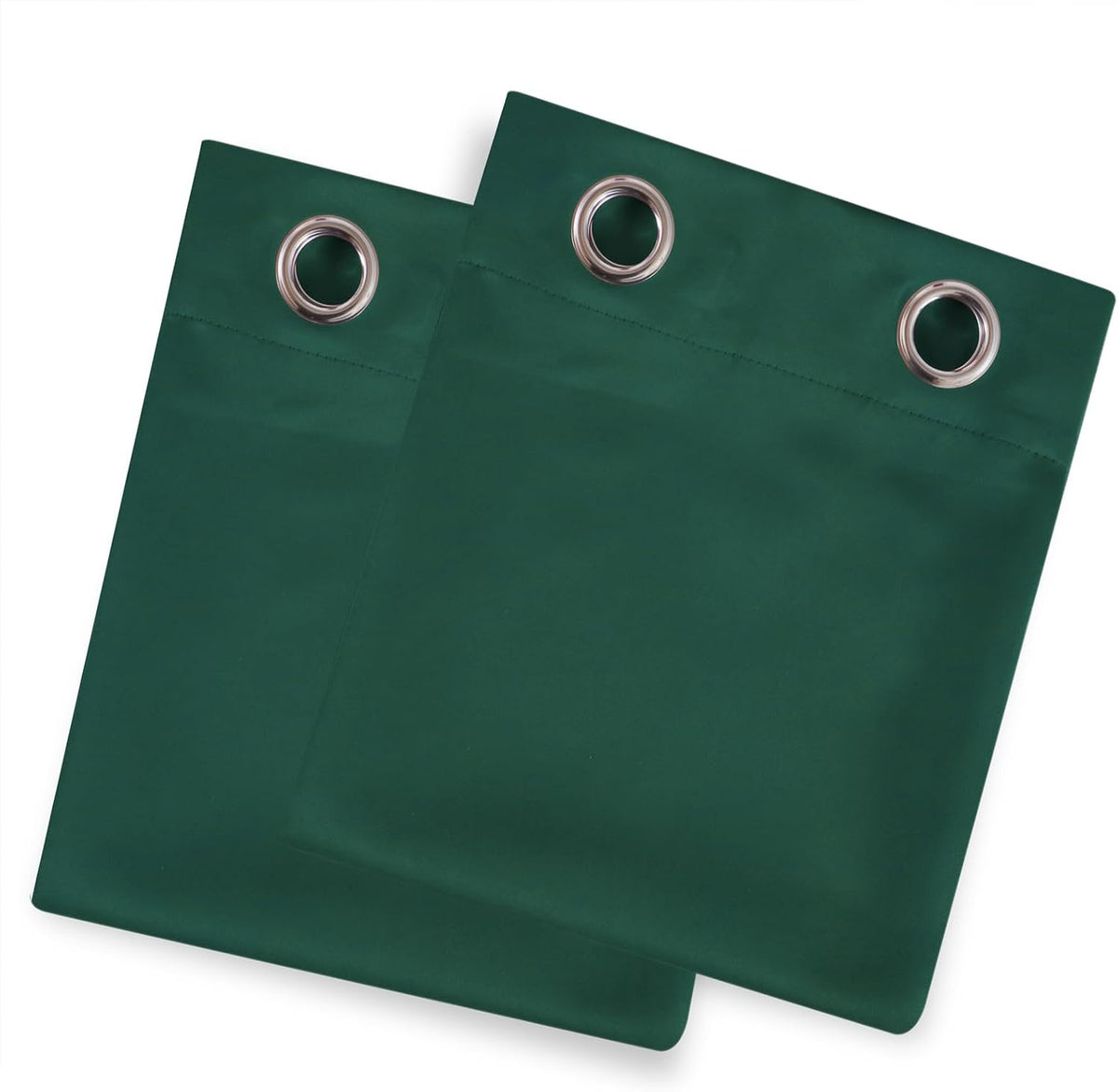 54"L x 66"W polyester curtains in Green, alternate view 9
