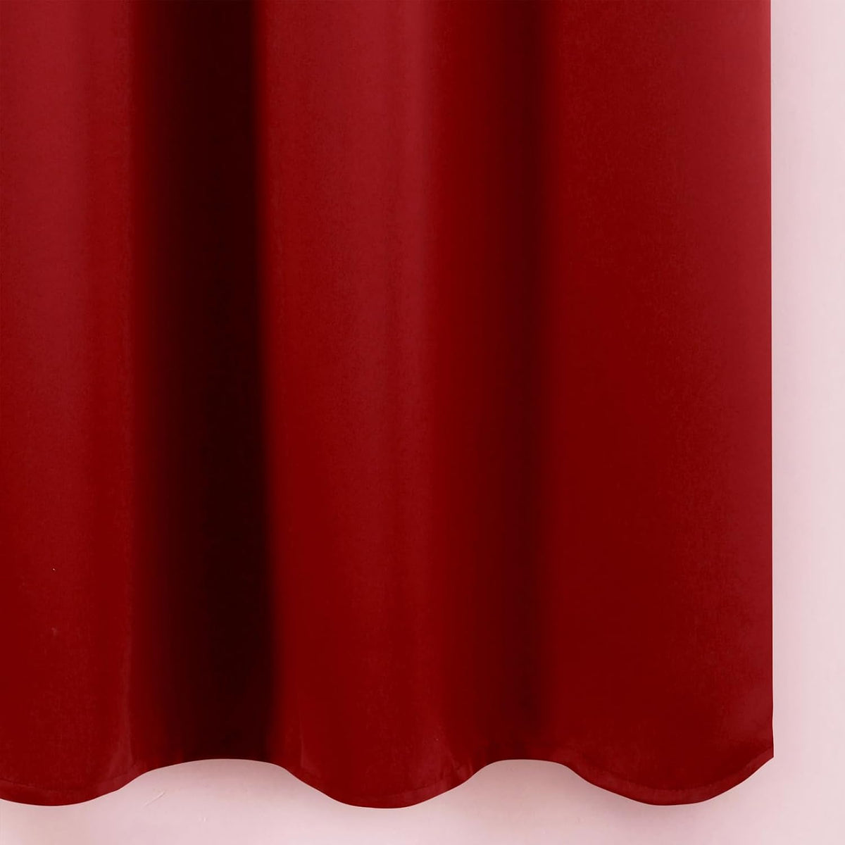 54"L x 66"W polyester curtains in Red, alternate view 8