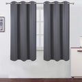 63"L x 42"W polyester curtains in Grey