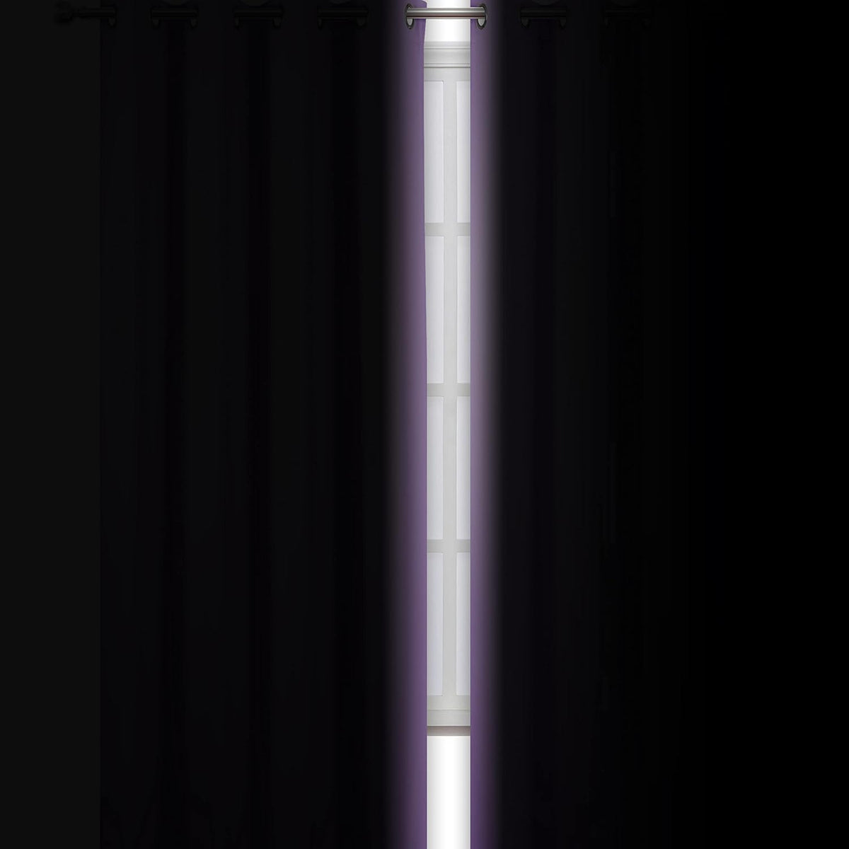 84"L x 52"W polyester curtains in Lavender, alternate view 3