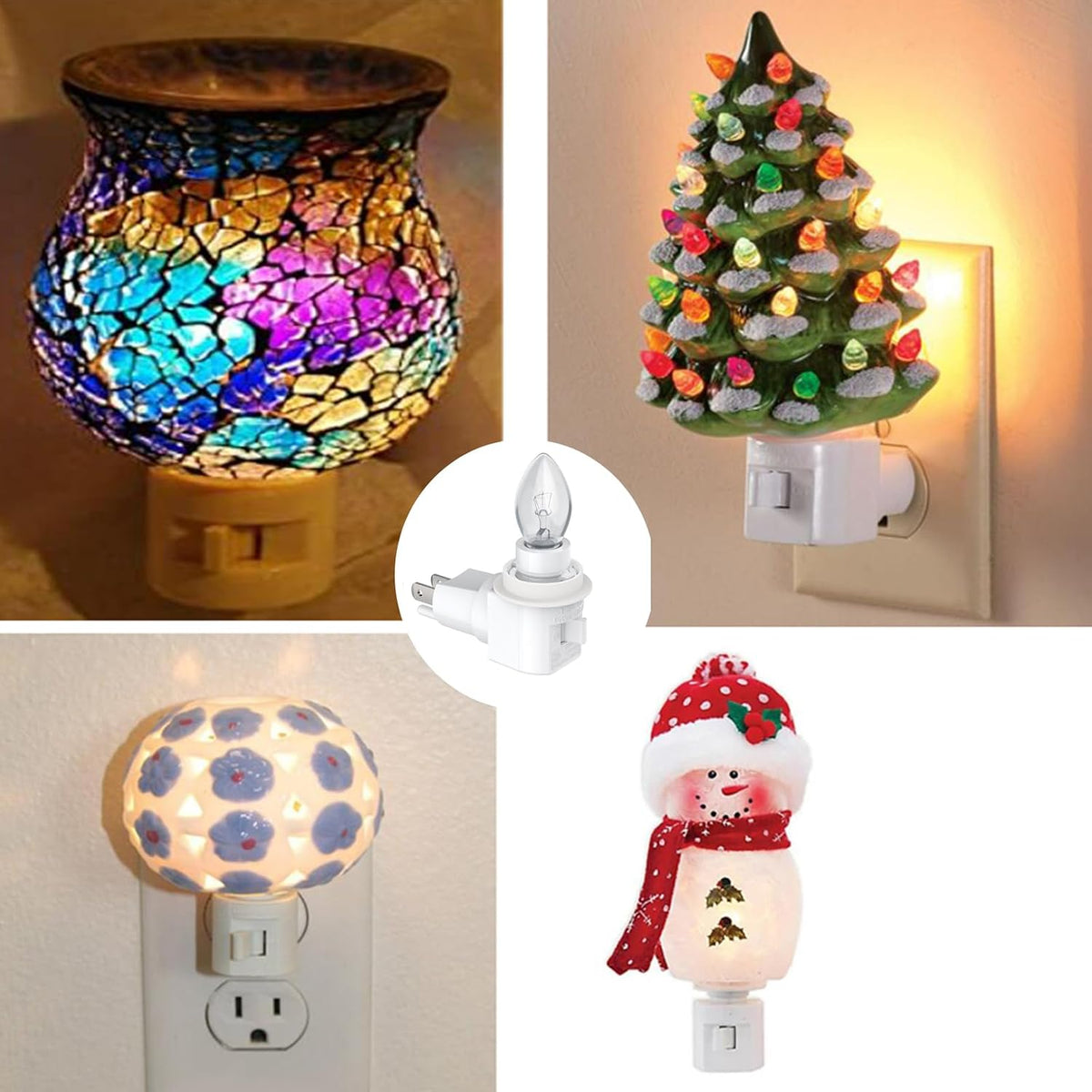 1.2"D x 2.8"W x 3.4"H plastic night lights & ambient lighting, alternate view 5