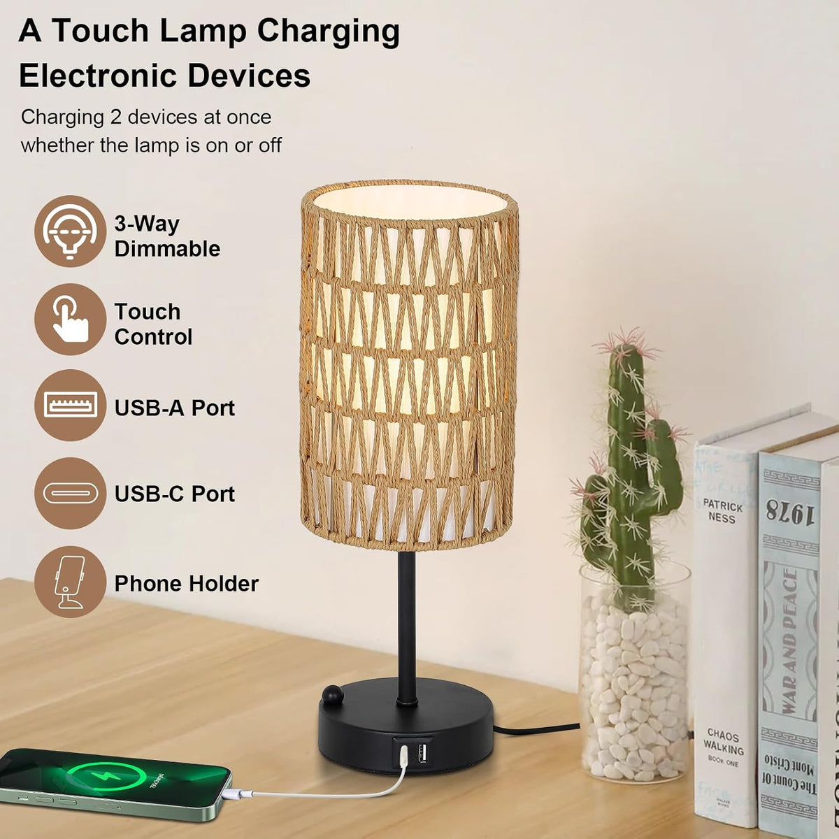 5.5"D x 5.5"W x 15"H table lamps, alternate view 3