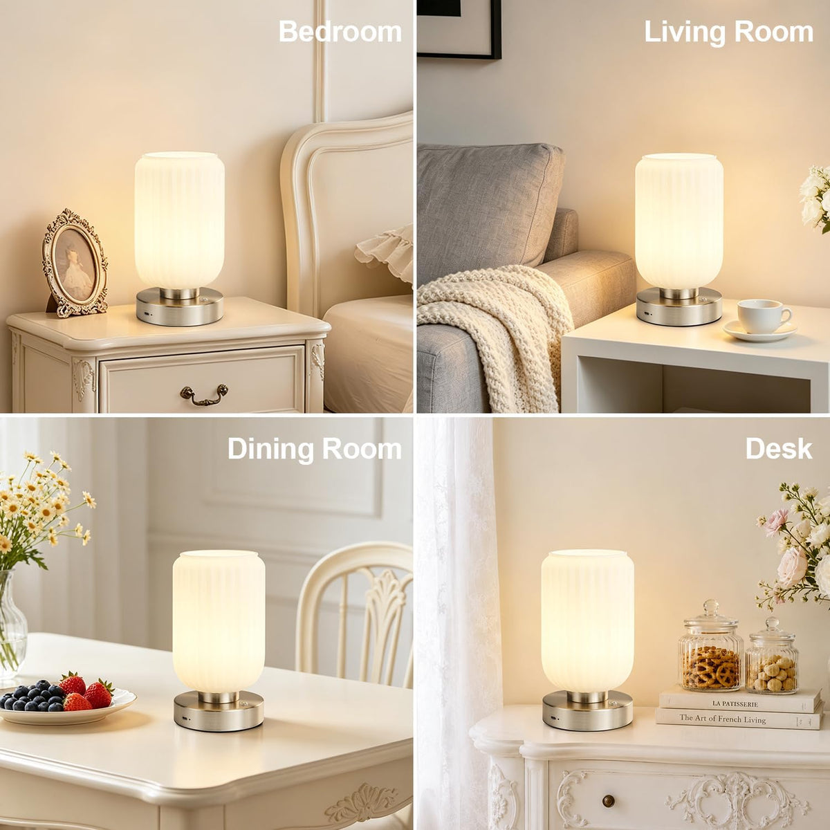 4.72"D x 4.72"W x 8.46"H metal table lamps, alternate view 8