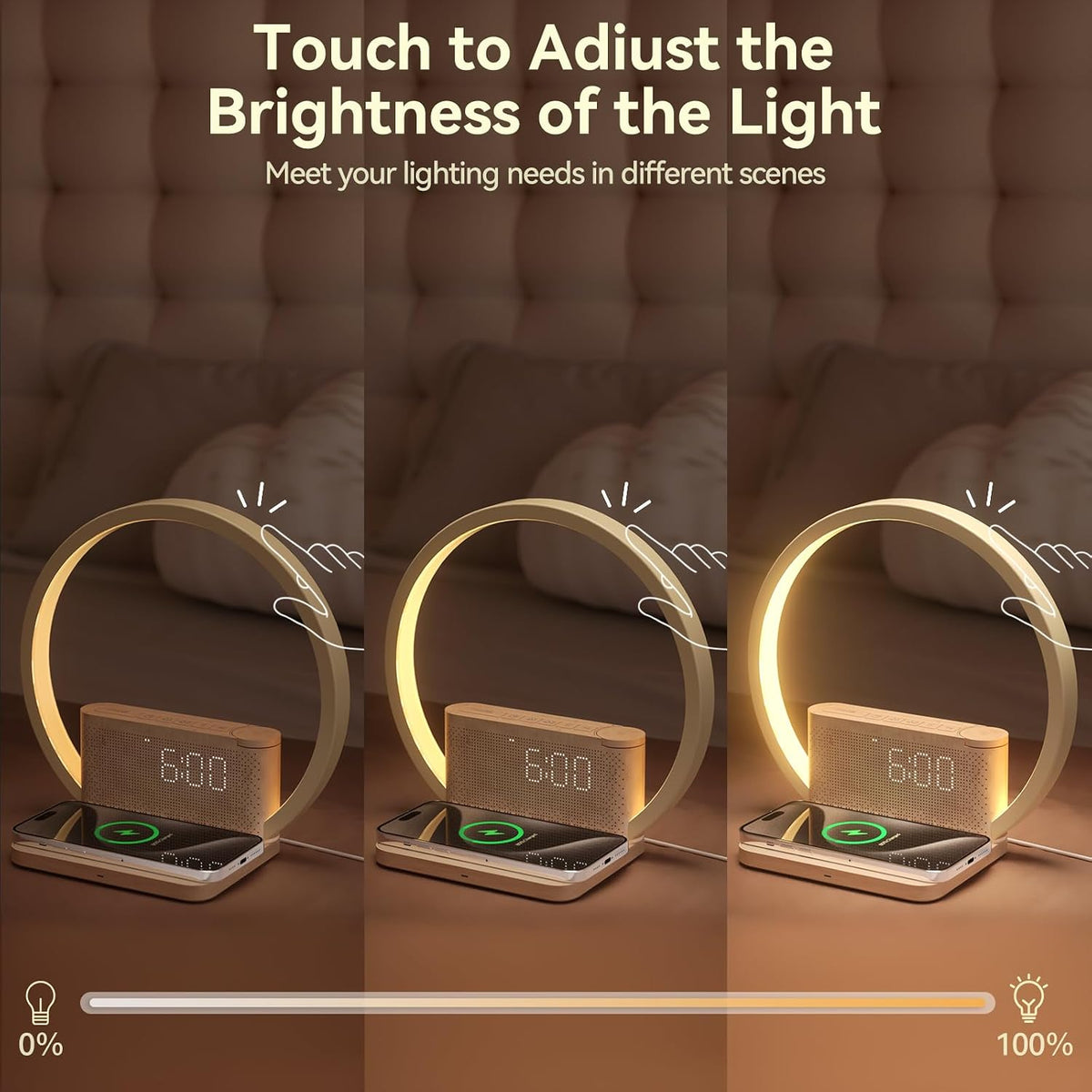 8.86"W x 8.86"H alarm clocks, alternate view 7