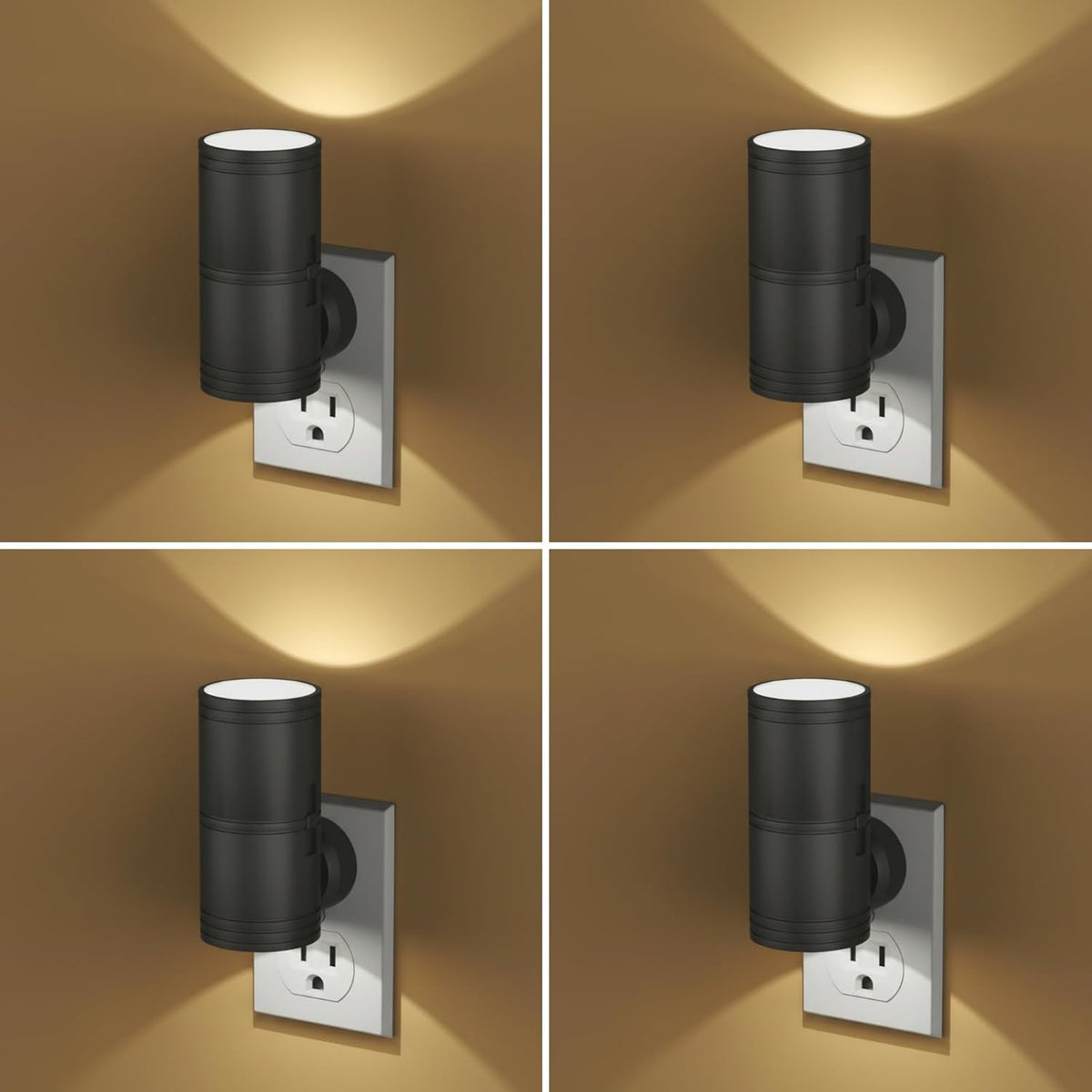 Likelgn 2"D x 2"W x 3.6"H plastic night lights & ambient lighting