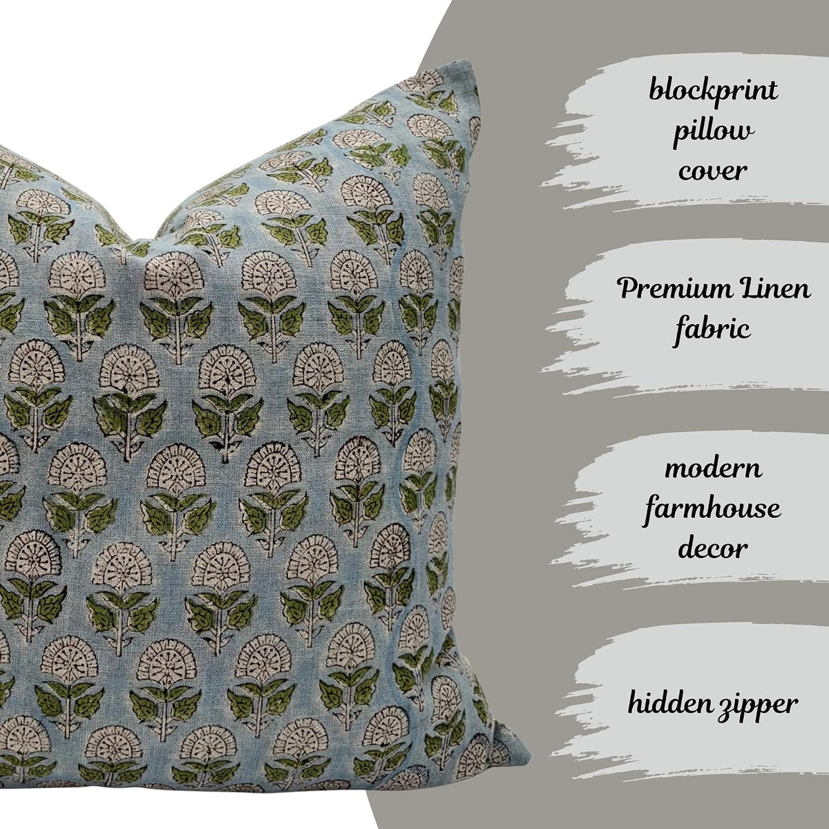 throw pillow accessories in Light Blue-spring Green, alternate view 4