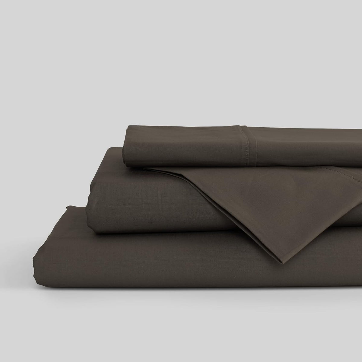 4 Pieces King Sheet Set cotton bedding sets in Smoky Charcoal