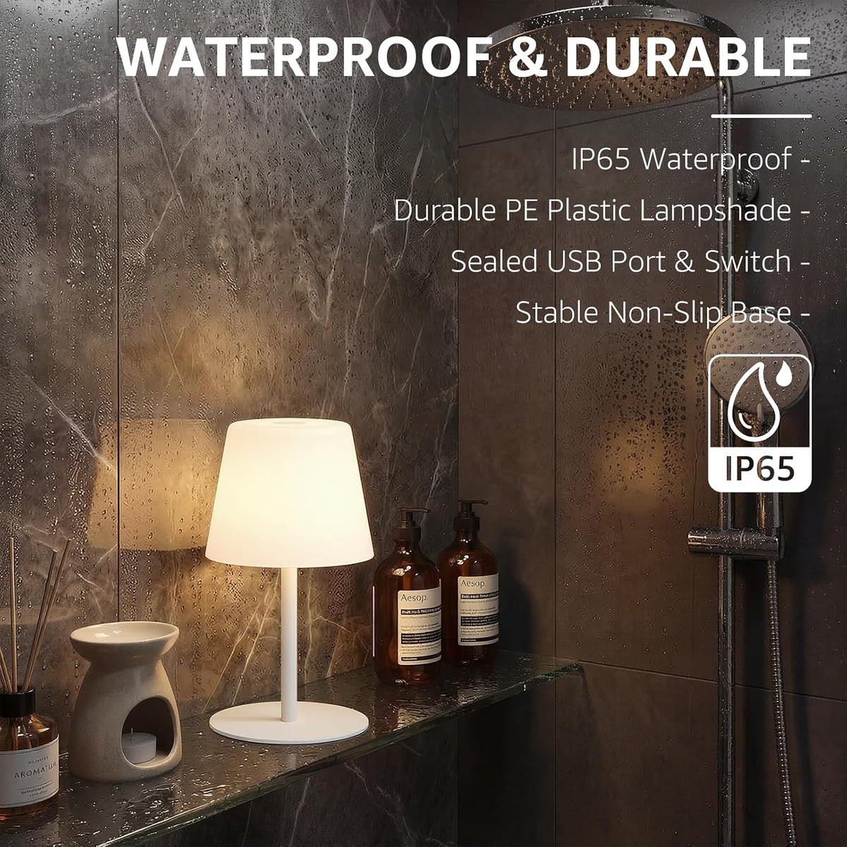 5.71"D x 5.71"W x 10.43"H metal table lamps, alternate view 2