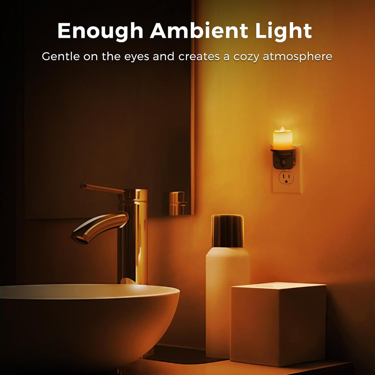 2.17"D x 2.72"W x 3.78"H ceramic night lights & ambient lighting, alternate view 4