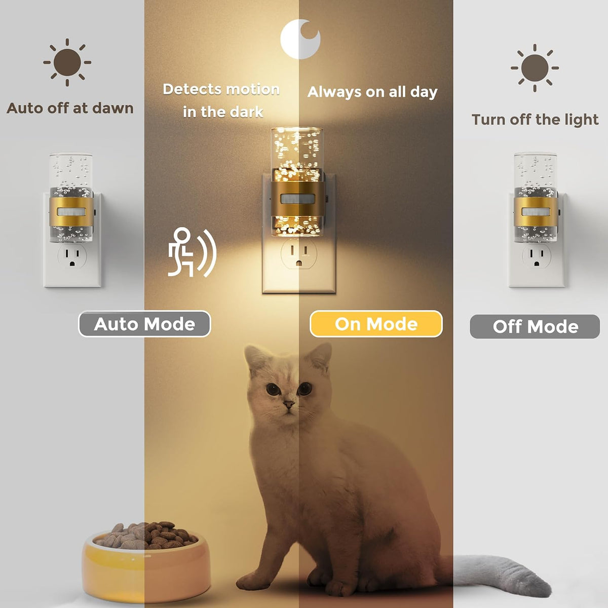 2.8"D x 2.6"W x 2.5"H night lights & ambient lighting, alternate view 6