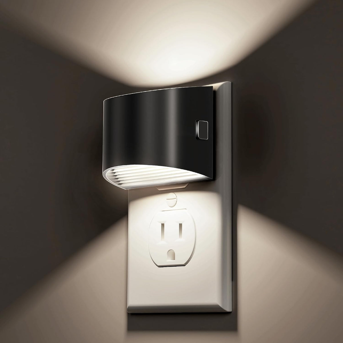 plastic night lights & ambient lighting in Black