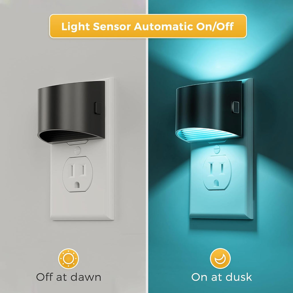 plastic night lights & ambient lighting in Black, alternate view 4