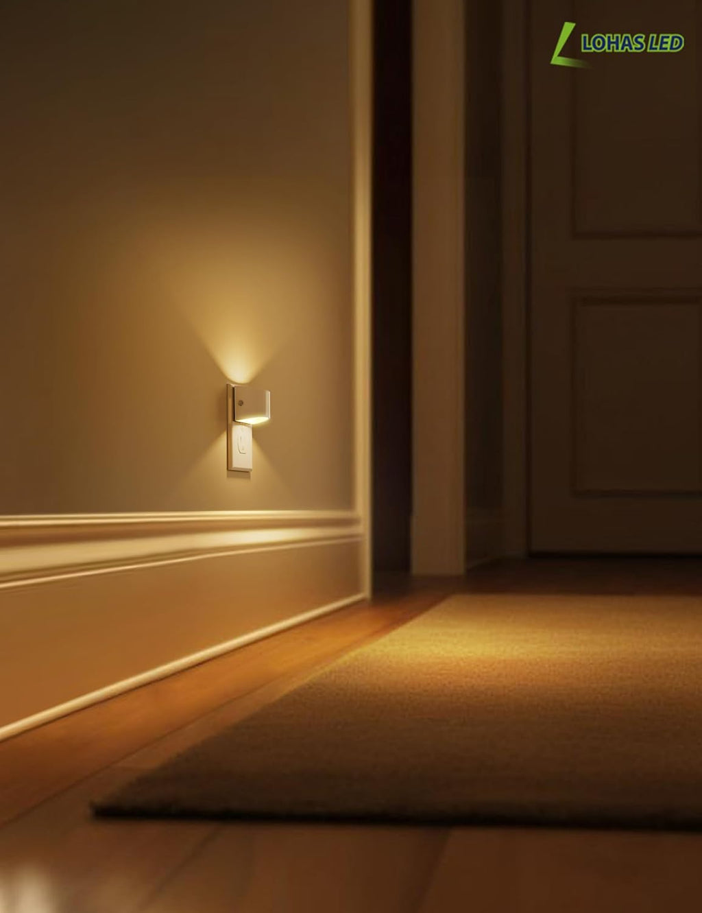 plastic night lights & ambient lighting in White, alternate view 6