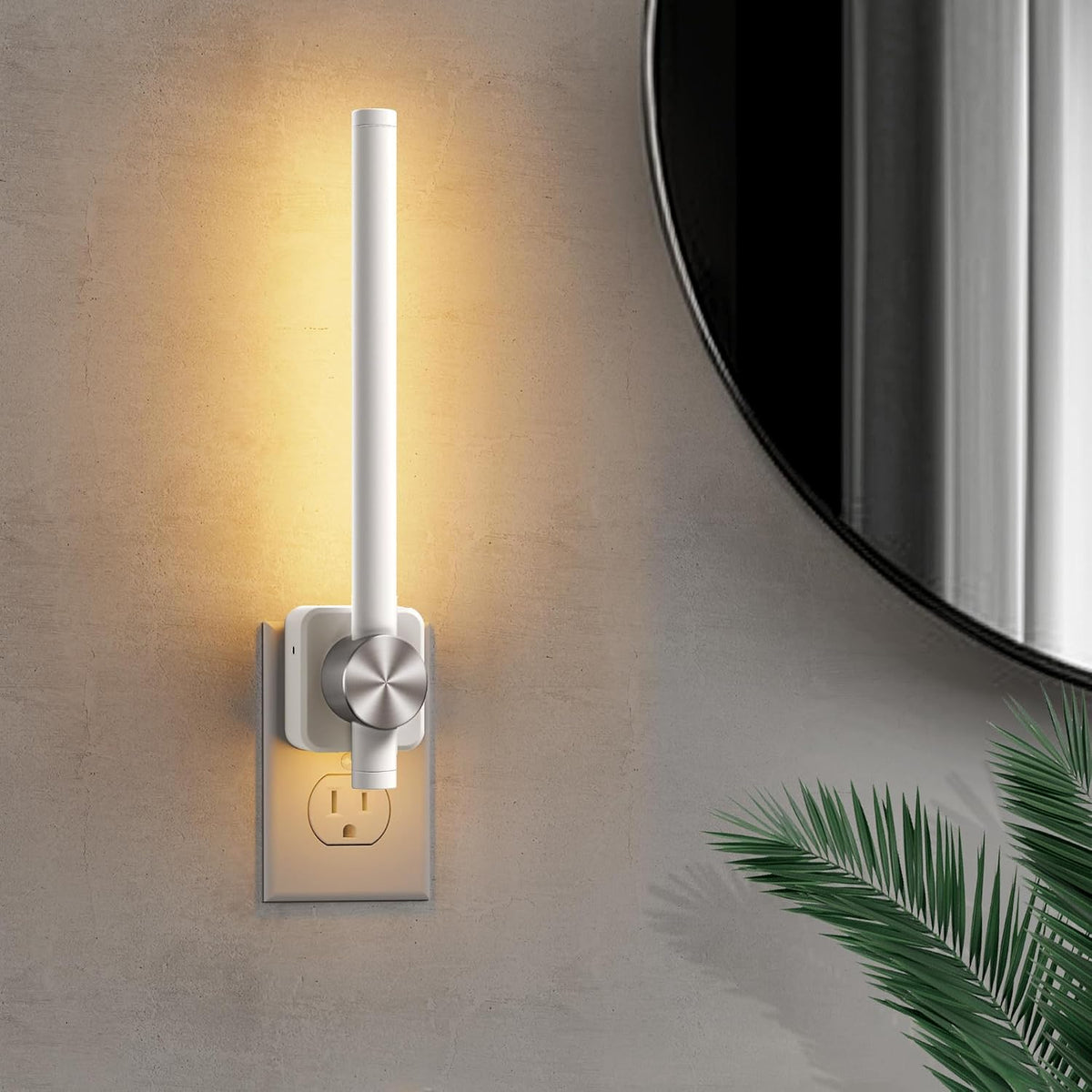 plastic night lights & ambient lighting in White