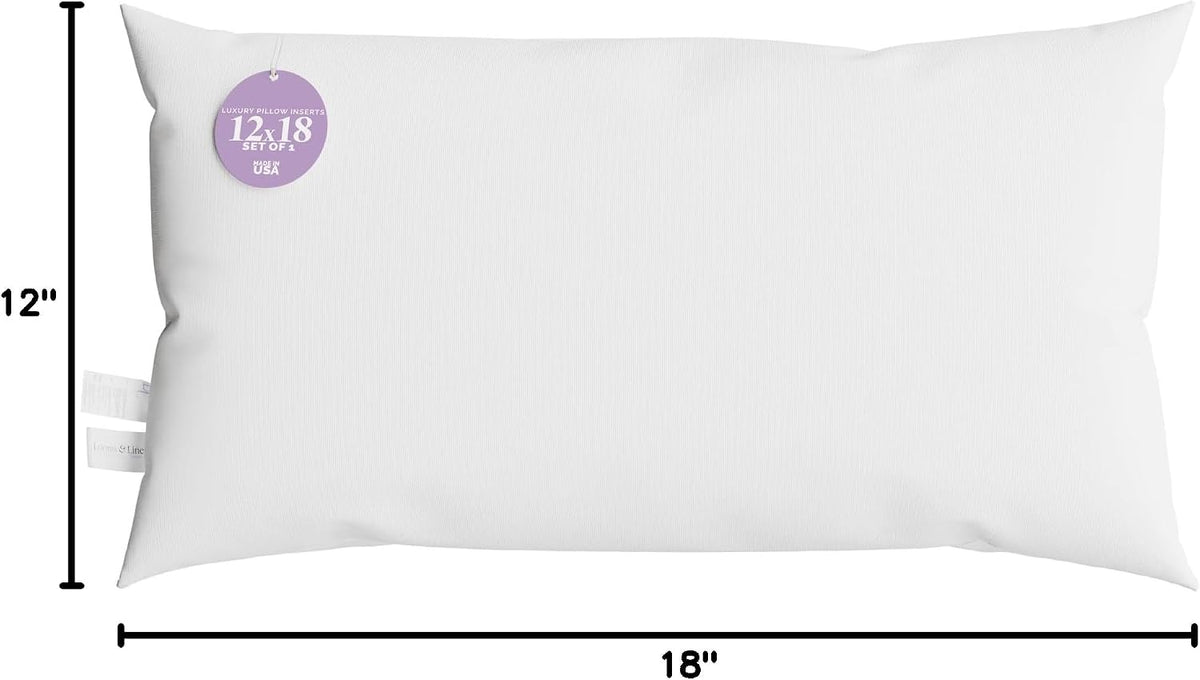 12 x 18 inch polyester lumbar roll cushions in White, alternate view 10
