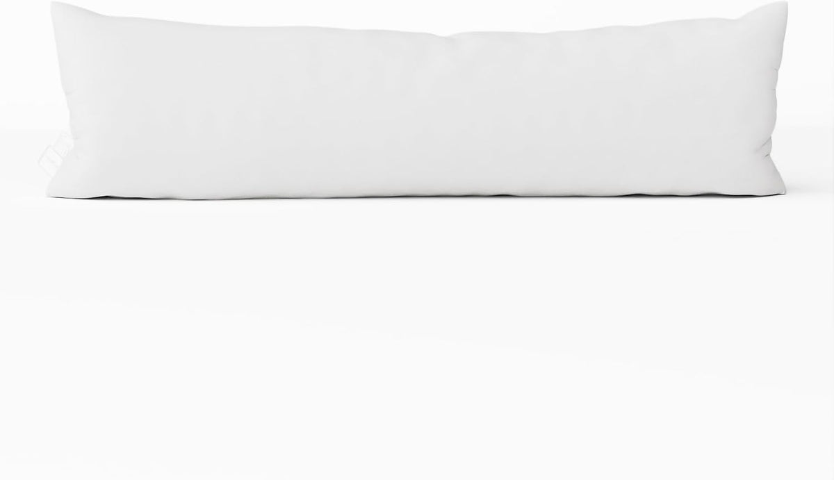 12 x 48 inch polyester lumbar roll cushions in White