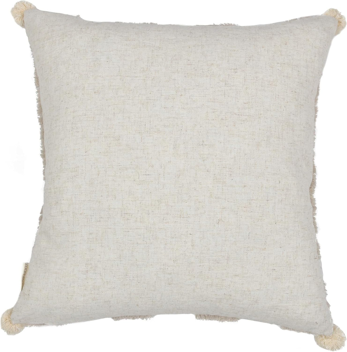 18"L x 18"W linen throw pillow accessories in Tufting Beige, alternate view 8