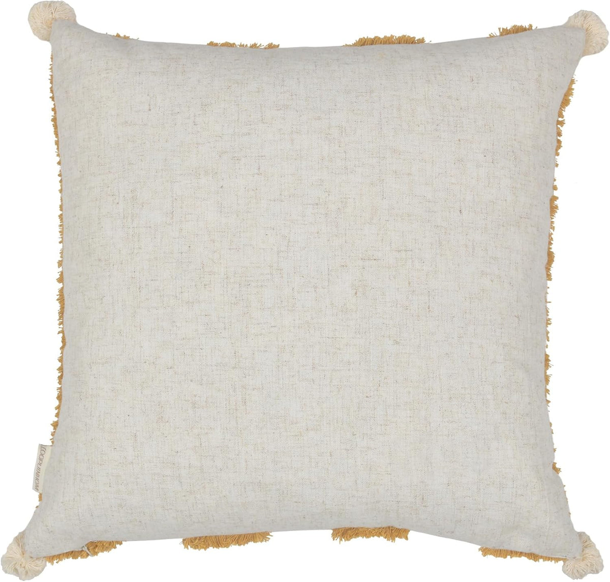 18"L x 18"W linen throw pillow accessories in Tufting Yellow, alternate view 8