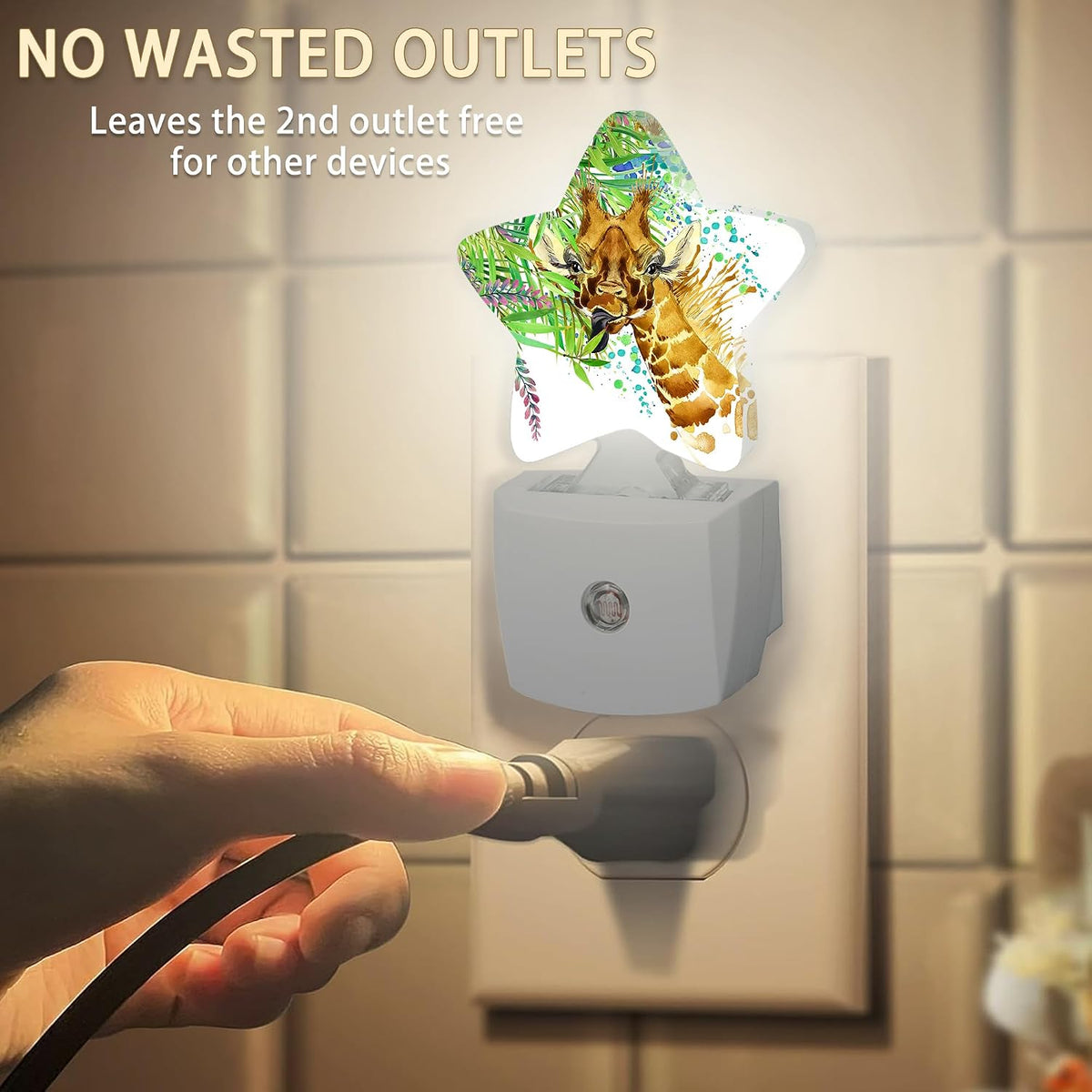 1.2"D x 3"W x 4.5"H night lights & ambient lighting, alternate view 2