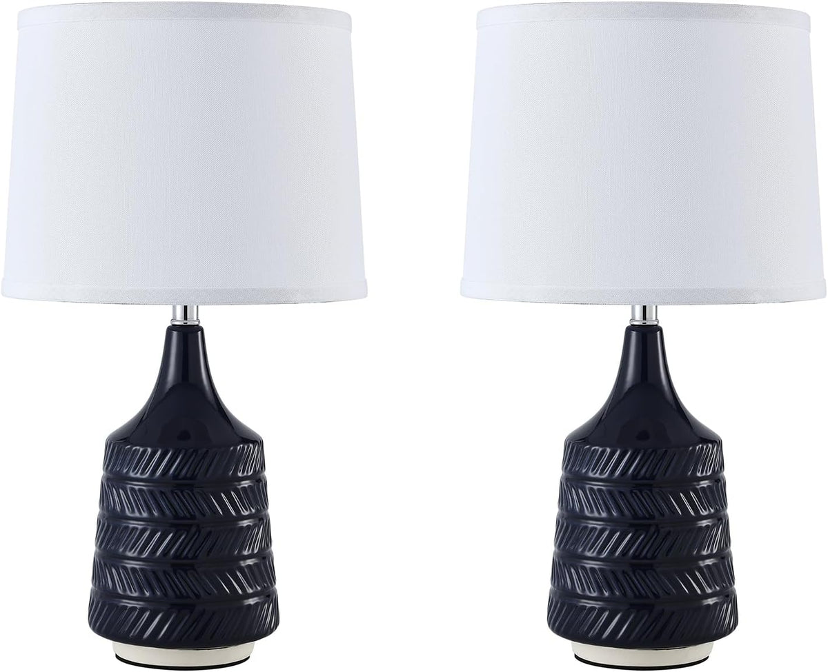 15"D x 6.3"W x 12.6"H ceramic table lamps, alternate view 8