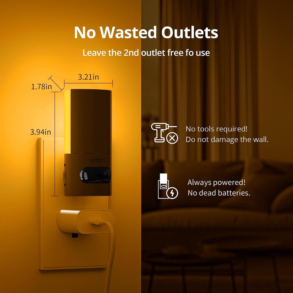 plastic night lights & ambient lighting, alternate view 7