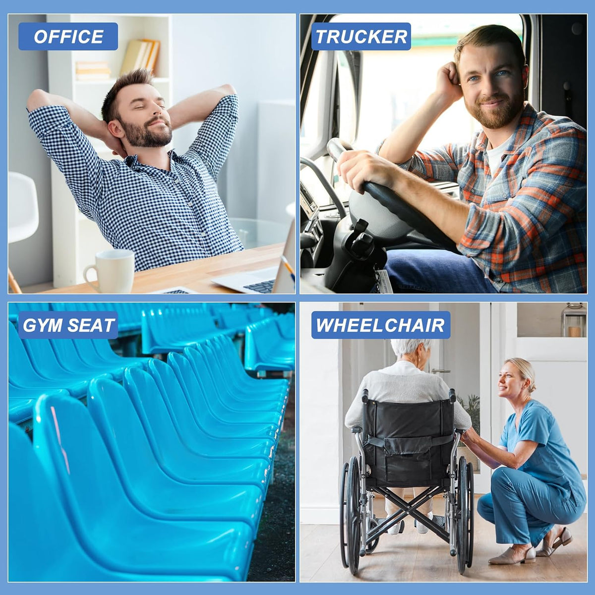 Standard chair & sofa cushions in Blue, alternate view 7