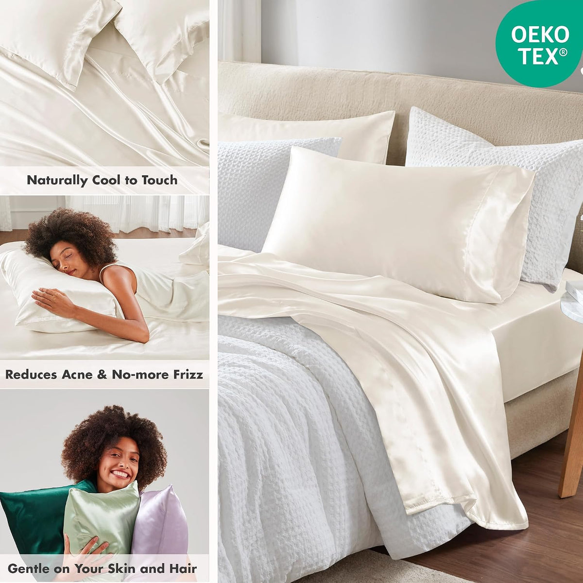 California King polyester bedding sets in Ivory, alternate view 2