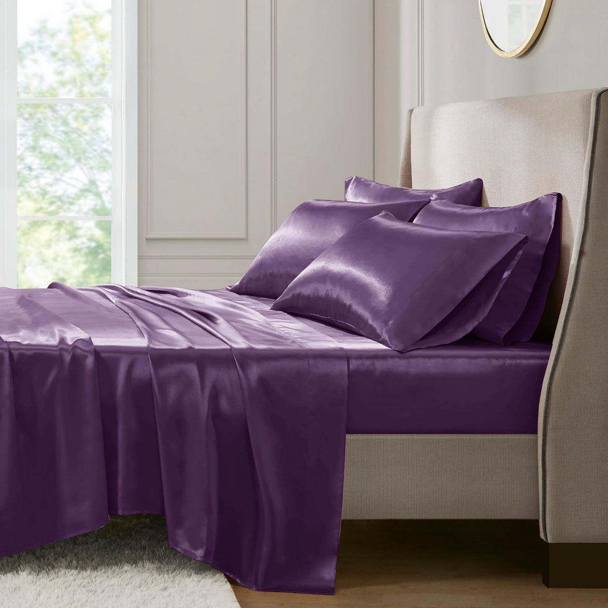Full polyester bedding sets in Purple, alternate view 2