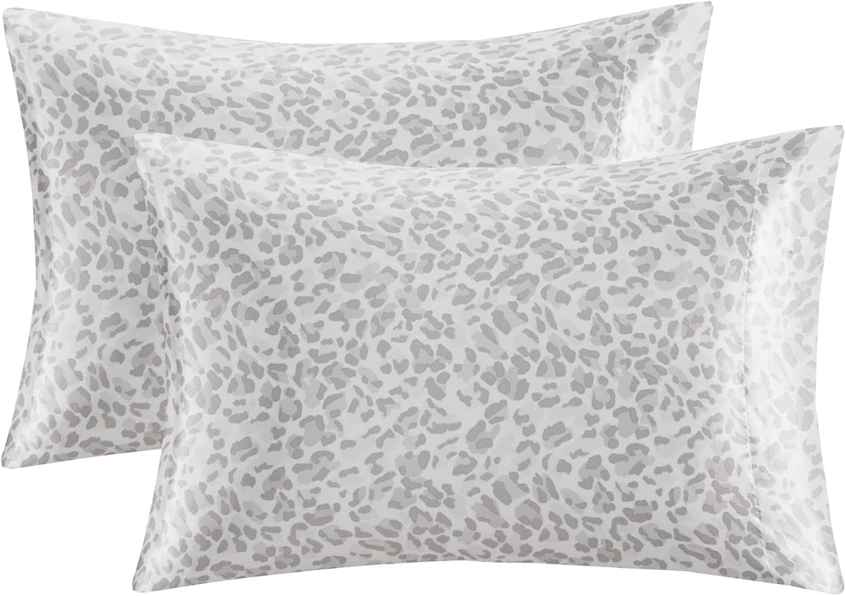 Queen polyester bedding sets in Grey Leopard, alternate view 12