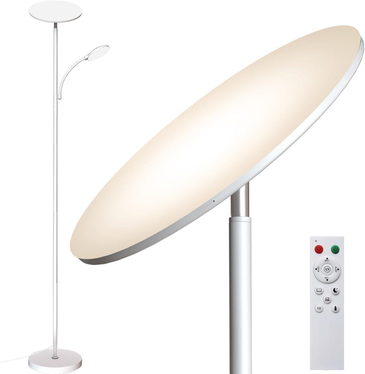 9.5"D x 9.5"W x 69.9"H metal floor lamps