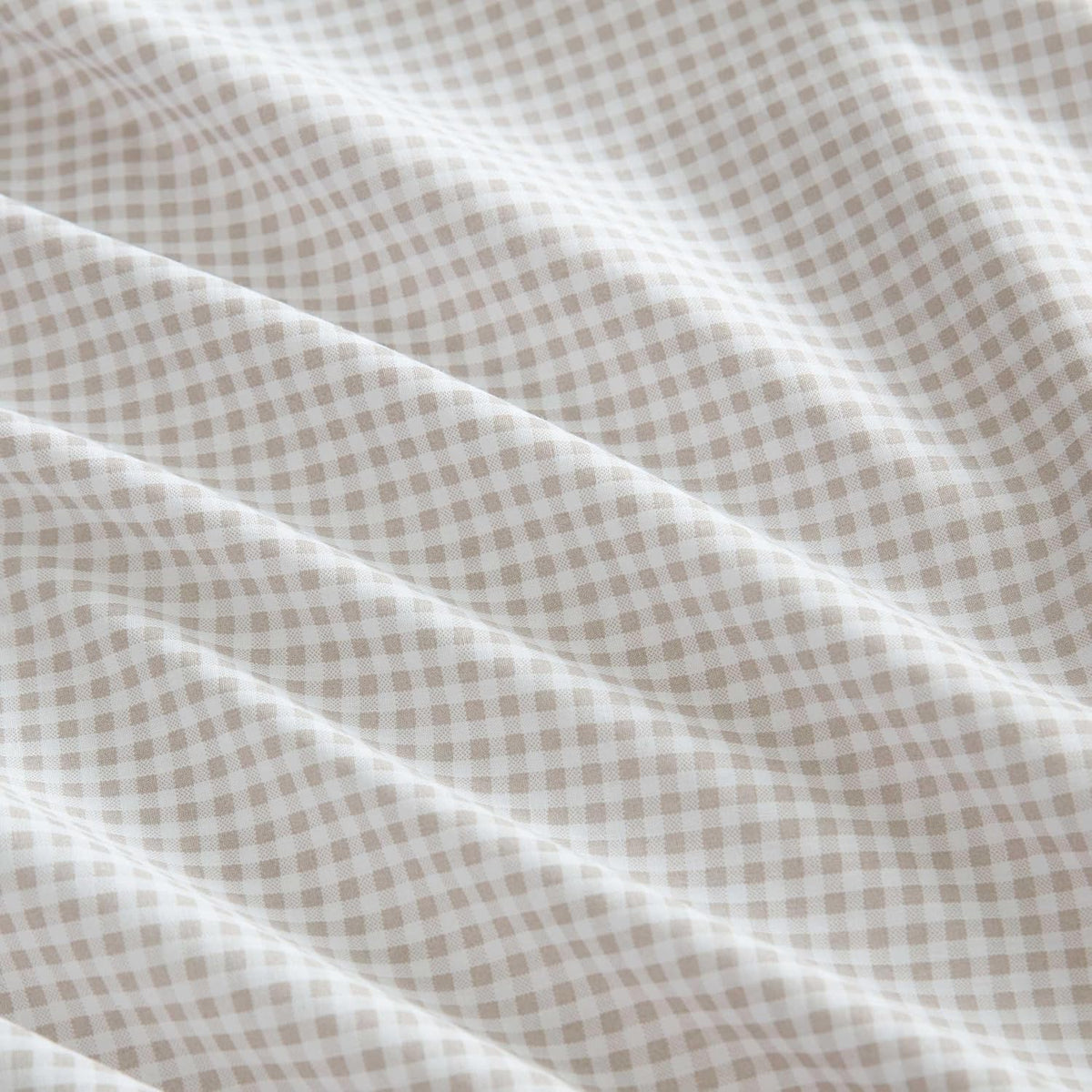 Full cotton bedding sets in Gingham Beige, alternate view 6
