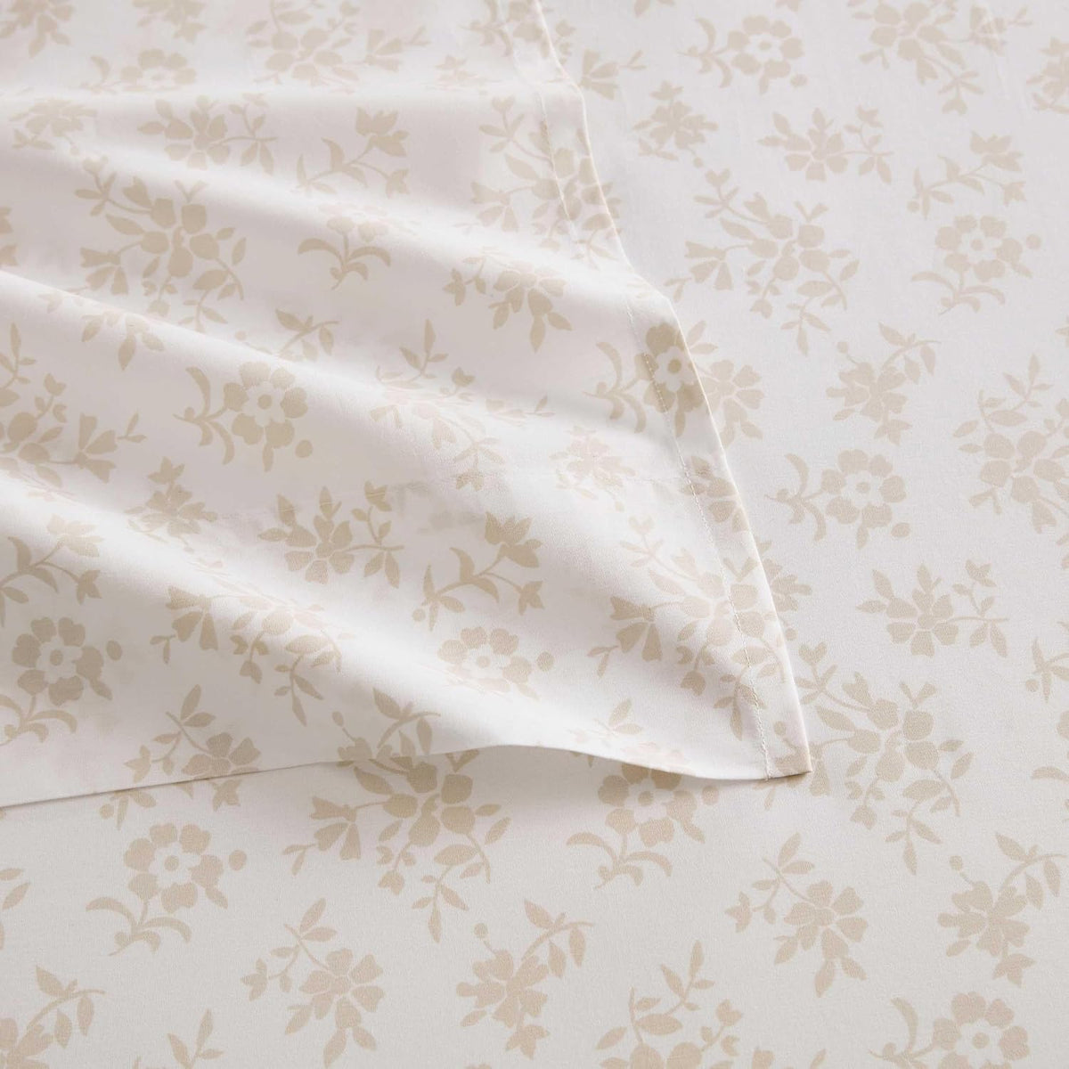 King cotton bedding sets in Floral White, alternate view 6