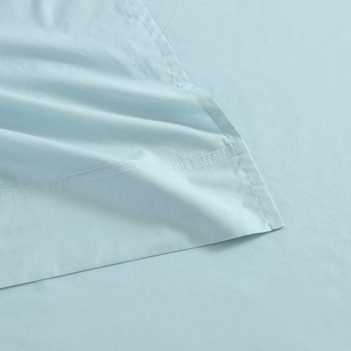 King cotton bedding sets in Skylands Solid Blue, alternate view 6