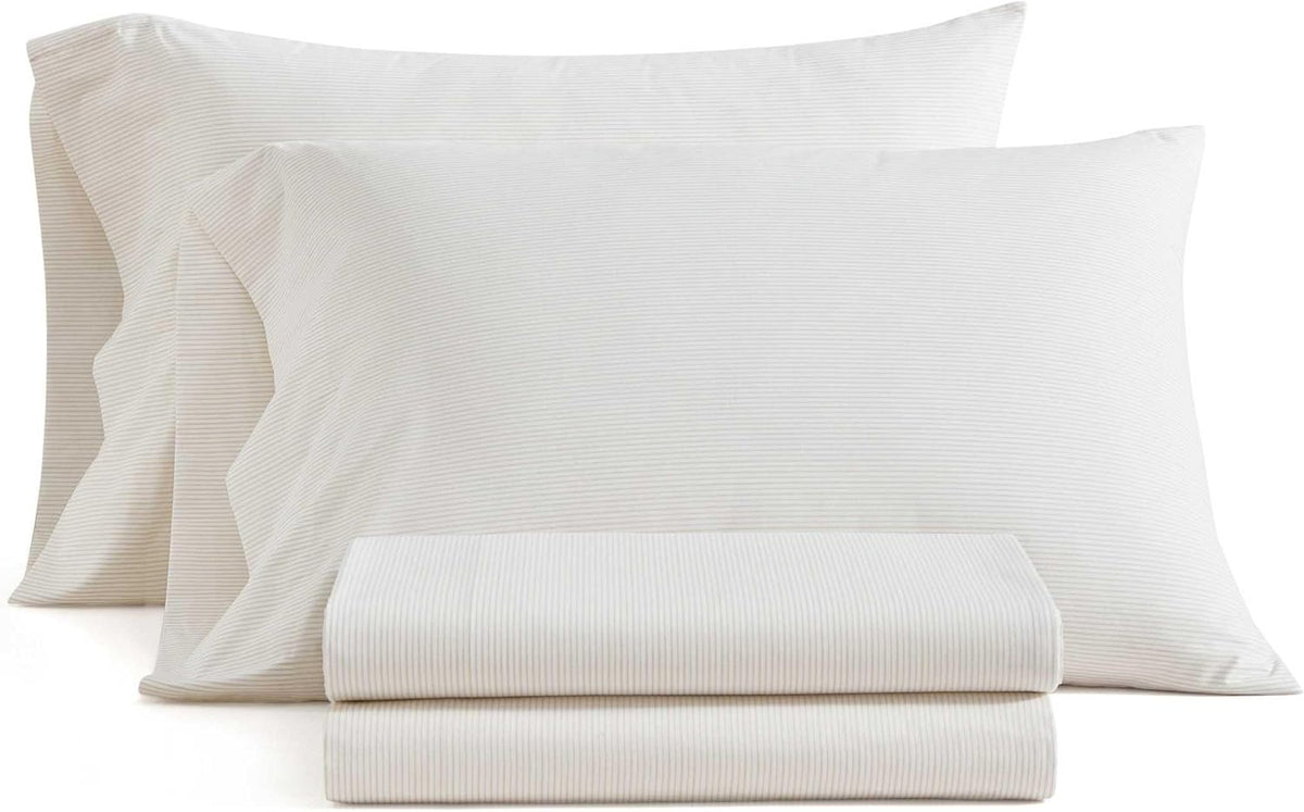 Queen cotton bedding sets in Stripe White, alternate view 2