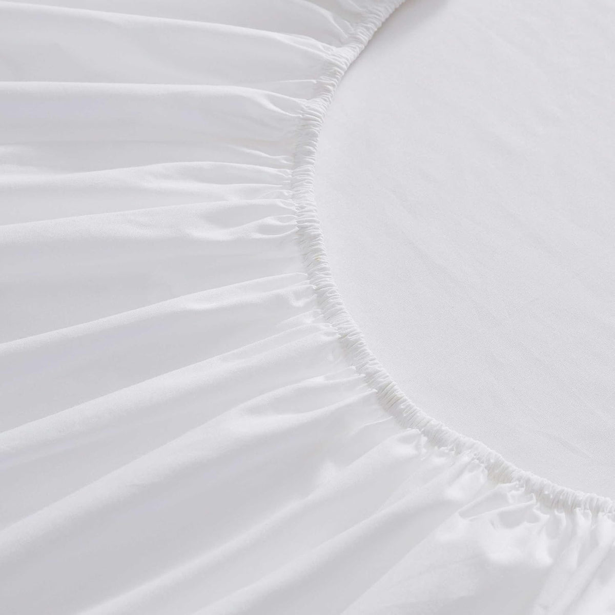 Twin cotton bedding sets in Skylands Solid White, alternate view 8