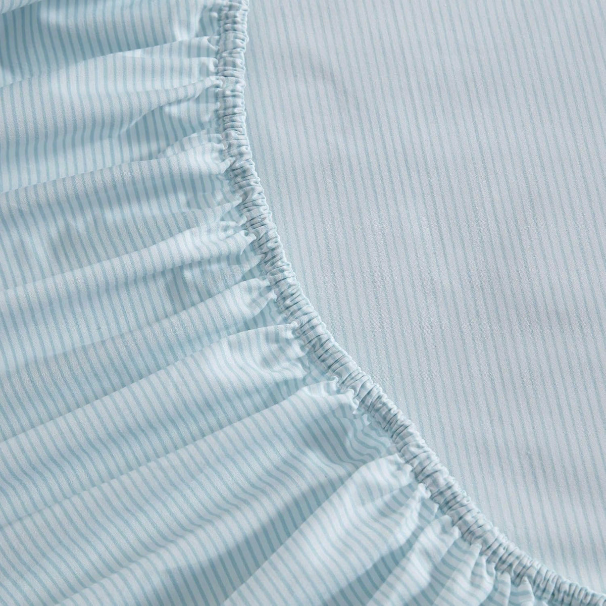 Twin cotton bedding sets in Stripe Blue, alternate view 8