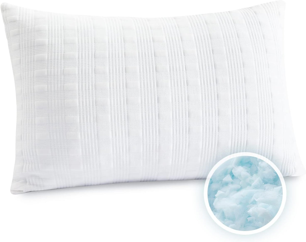 King memory foam pillows in White