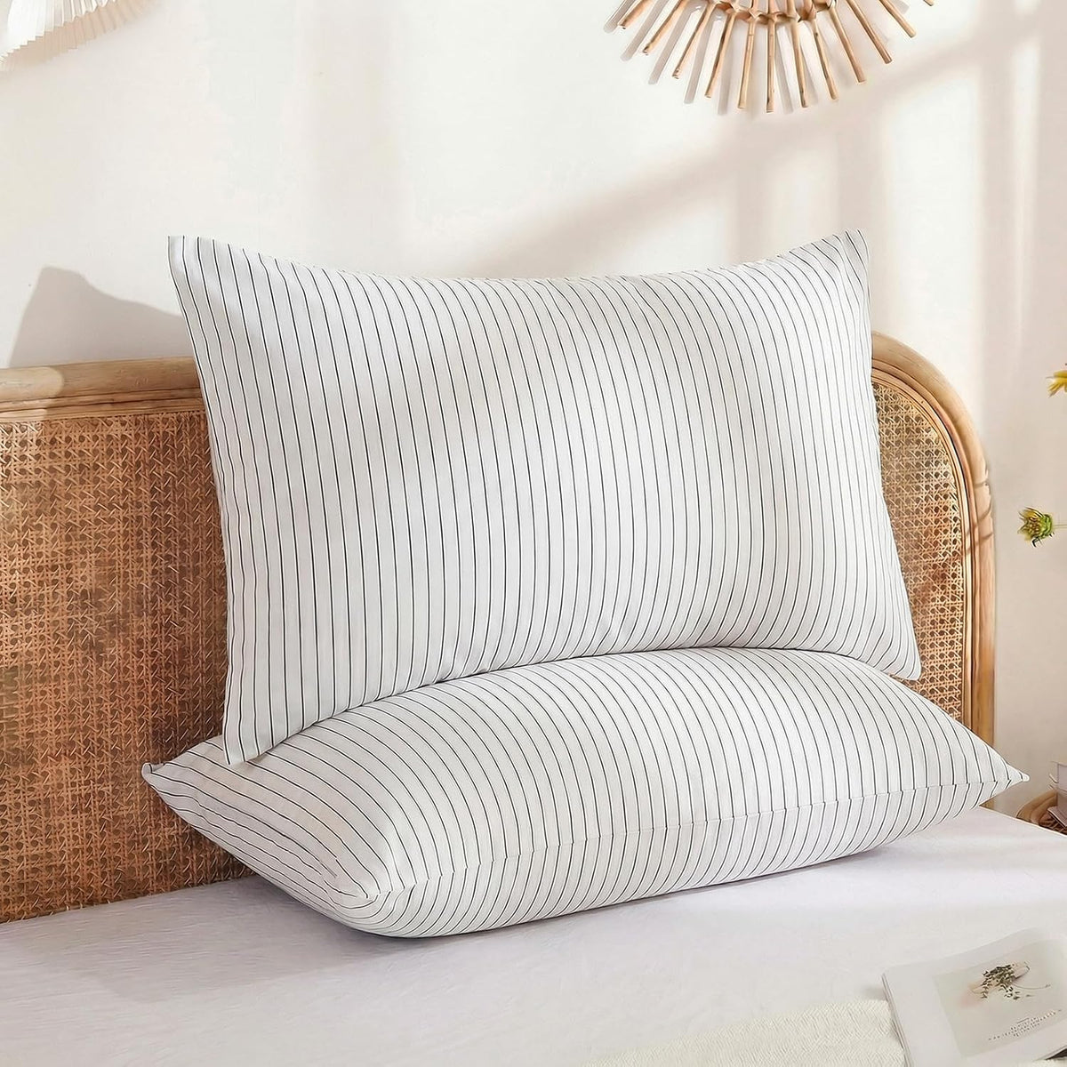 Queen (20''x30'') cotton pillowcases, alternate view 2