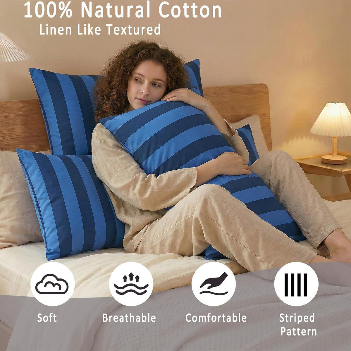 Standard (20''x26'') cotton pillowcases, alternate view 3