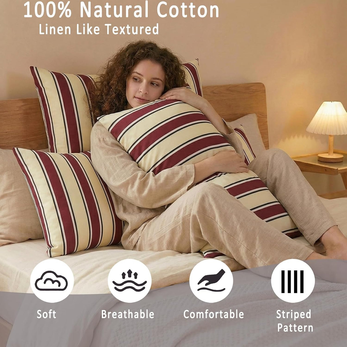 Standard (20''x26'') cotton pillowcases, alternate view 3