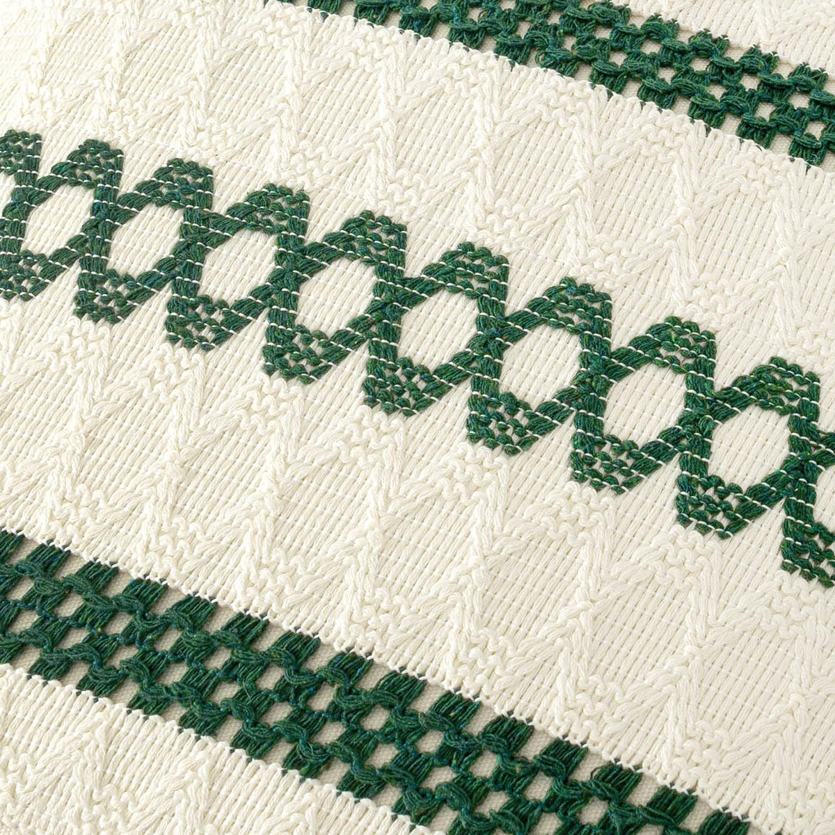 20"L x 12"W cotton throw pillow accessories in Dark Green, alternate view 4
