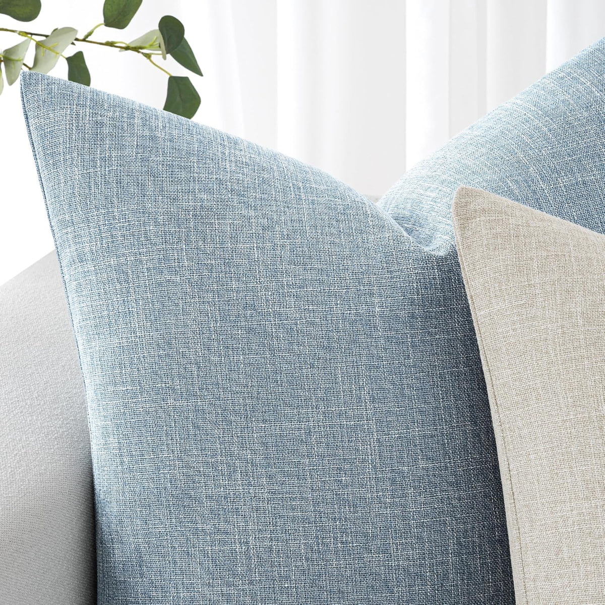 26"L x 26"W polyester throw pillow accessories in Light Blue, alternate view 5